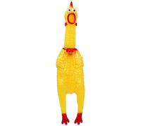 UKCOCO Jouets Interactifs pour Chiens Poulet en Caoutchouc Coq Qui Fait du Bruit Blague Nouveauté Jouet Poulet Qui Fait du Bruit Jouet Drôle De Poulet Jouets pour Enfant Chiot Sac Cadeau