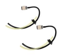 UKCOCO Kit de 2 œillets de Conduite de Carburant à 2 Trous, Compatible | Joint passe-câble pour conduite de carburant de souffleur de feuilles, bague en plastique pour réservoir d'essence,