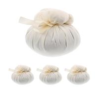 UKCOCO Kit de 4 Boules de Massage aux Herbes Thaïlandaises Tête de Boule de Compression Moxa Blanche Accessoires pour Bâtons de Massage Musculaire Relaxation et Soulagement Musculaire