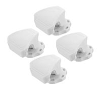 UKCOCO Kit de 4 Clips de Fixation Blancs pour Visière de Casque de Football Américain, Fixations Universelles sans Outils, Compatibles Casques Adultes, Accessoires Solide