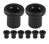 UKCOCO Kit de 8 Bagues de Bras Suspendre Arrière A-type Noires, Accessoires Auto, Silentblocs de Commande Inférieurs, Pièces de Rechange Suspendre Arrière, Amélioration Performance