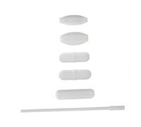 UKCOCO Kit de Barres Magnétiques Ptfe Blanches pour Laboratoire de Barre Mixeur Magnétique avec Revêtement Résistant Agitateur