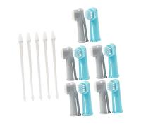 UKCOCO Kit De Brosses à Dents Pour Animaux De Compagnie à Deux Têtes, Ensemble 15 Pièces Brosses à Doigt, Matériaux Sûrs, Pour Chiens Et Chats, Soins Dentaires Et Hygiène Bucco-dentaire