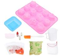 UKCOCO Kit de Fabrication de Savonnette Artisanal Moules en Silicone pour Débutants et Outils Complets Fournitures Plastiques Incluses Plusieurs styles pour DIY la Maison Plusieurs styles