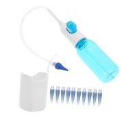UKCOCO Kit de Lavage Auriculaire Manuel E10 Bleu Système de Rinçage pour Irrigation Auriculaire Outil D'extraction du Cérumen en Plastique Solide Usage Domestique Nettoyage Complet