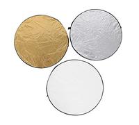 UKCOCO Kit De Lumière Réflecteur pour Photographie 80 Cm avec Diffuseur pour des Images Naturelles Et Détaillées