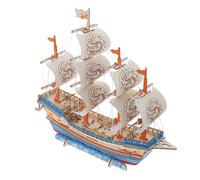 UKCOCO Kit de Maquette de Bateau en Bois 3D pour Adultes Puzzle DIY Manuel Modèle de Voilier à Assembler Décoration Intérieure Créative pour Salon et Bureau Loisirs Créatifs