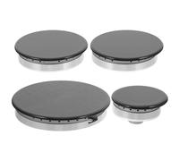 UKCOCO Kit De Remplacement Tête De Brûleur Pour Gazinière Avec Capuchons De Flamme Durables Accessoires De Poêle à Gaz Compatibles Complet Pour Cuisinière à Gaz