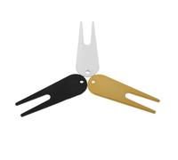 UKCOCO Kit de Réparation de Gazon pour Golf 3 Pièces en Métal Fourchette Marque-Balle et Marqueur de Proximité, Outil Portable pour Terrain de Golf, Accessoire Essentiel pour Divots,