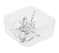 UKCOCO Kit de Réparation de Pointe de Canne à Pêche Argentés 11 Pièces en Acier Inoxydable Anneaux Anti-emmêlement Facile à Installer pour Pêche et Bricolage