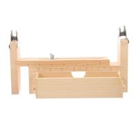 UKCOCO Kit de Tressage Manuel Soi-même en Bois, Support à Bracelets Ajustable, Outil de Fabrication Artisanale pour Bracelets Tressés et Cordons, Kit Créatif Macramé DIY, Accessoires