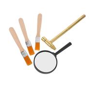 UKCOCO Kit Dexcavation Archéologique Garçon Fille Complet avec Marteau Pinceau et Loupe Éducatif Stem pour Fouilles et Exploration