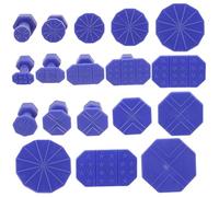 UKCOCO Kit D'extracteurs de Bosses pour Voiture 18 Pièces, Outil de Débosselage Ventouses Bleues, Réutilisable Dommage Peinture, pour Réparation Carrosserie, Accessoire Automobile