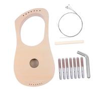 UKCOCO Kit DIY Lyre Harpe Bois Cordes Matériel pour Fabrication Artisanale Instrument de Musique Original Cadeau pour Garçon Fille Garçons Filles