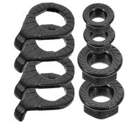 UKCOCO Kit Écrous à Bride en Fer 8 Pcs pour Vélo Draisienne et Trottinette - M8 et M10 Capuchons Antidérapants Écrous D’Axe de Roue Sécurisés pour Fixation Stable et Arrière