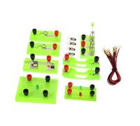 UKCOCO Kit Expérimentation Circuit Électrique Sécurisé Plastique et Métal pour Élèves du Primaire Au Lycée Matériel Complet pour Apprentissage de Électricité et Magnétisme Sciences