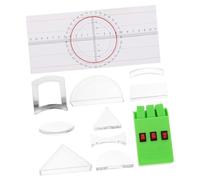 UKCOCO Kit Expérimentation Optique Multifonction Compact Lentilles Convexes et Concaves Triangulaires Réflecteur pour Cours de Physique et Scolaires