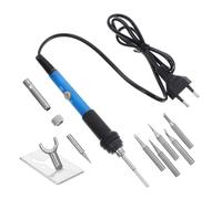 UKCOCO Kit Fer à Souder Électrique Réglable avec Contrôle de Température Stable Pointes Polyvalentes Support Inclus Ensemble Portable pour Soudage Électronique et Brasage Précis