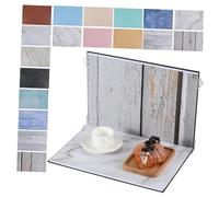 UKCOCO Kit Fond Photo pour Produits Petits Motifs Variés pour Bijoux et Cosmétiques Planche Arrière Plate avec Clips de Transport