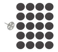 UKCOCO Kit Manucure Disques Ponçage Sable Support Métal Outil Exfoliant Peau Morte Accessoire Pédicure Salon Maison