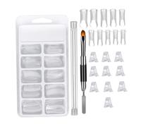 UKCOCO Kit Manucure Extension Ongle Clip de Blindage Fixe, Accessoire Léger en Abs et Acier Inoxydable, pour Usage à Domicile Salon