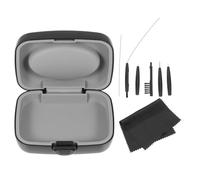 UKCOCO Kit Nettoyage pour Appareils Auditifs 8 Pièces Brosses Magnétiques, Mini Brosse, Outils Multifonctions et Boîte de Protection Noire, pour Entretien Quotidien et Élimination
