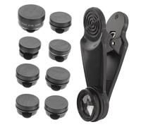 UKCOCO Kit Objectifs Smartphone Lentille Fisheye Angle Macro Compatible Plupart des Téléphones Durable et Pratique Noir