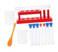UKCOCO Kit Science Stem pour Garçon Fille avec Tubes Essai Support Cuillère Prélèvement Agitateur et Gobelets Doseurs Éducatif Facile à Nettoyer Stimule Créativité et Scientifique