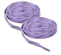 UKCOCO Lacets de Patins de Hockey Glace Cirés, Paire Pourpre, Solides | Patin A Glace Hockey, Polyester Coton, Légèrement Élastiques, Résistants au Froid, pour Patins et Roller