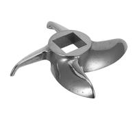 UKCOCO Lame de Couteau pour Hachoir à Viande Électrique en Acier Inoxydable, Accessoires de Broyage Taille 12, Lame Carrée 0,47 Pouce, Cuisine Professionnelle