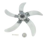 UKCOCO Lame de Ventilateur Plastique Épais Pales pour Ventilateur Pied Mural et Table Gris avec Écrou et Vis de Fixation