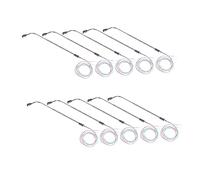 UKCOCO Lampadaire LED Miniature pour Train 10 Pièces Acier Inoxydable Éclairage de Modélisme Ferroviaire Aménagement de Gare Modèle de Train Projet Scolaire 3V