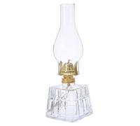 UKCOCO Lampe à Huile Vintage Carrée Verre Lanterne à Kérosène Résistante Au Vent pour Éclairage Doux Intérieur et Extérieur Décoration Rustique pour Camping et Maison