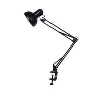 UKCOCO Lampe de Bureau à Pince avec Bras Articulé Flexible Noir Mat Éclairage pour Bureau et Lecture Montage Facile sur Table ou Étagère Sans Ampoule Design Moderne