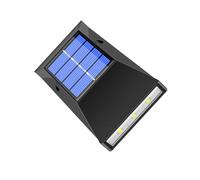 UKCOCO Lampe Murale Solaire Extérieure Étanche Lumière Chaude pour Jardin Terrasse Cour Panneau Solaire Haute Efficacité Éclairage Décoratif et