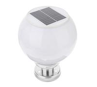 UKCOCO Lampes Solaires Dextérieur : Lampadaire Solaire En Forme De Globe Pour Clôture Extérieure Lampadaire Sur Pied Étanche Ip65 Lumières Globe LED Pour Cour Patio Allée Paysage.
