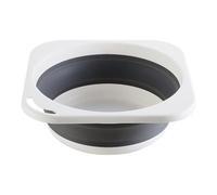 UKCOCO Lavabo Pliable Multifonction Gris Moyen, Bassin Domestique Léger pour Visage, Lavage des Pieds et Mains, Bassine de Camping Portable, Usage Salle de Bain et Extérieur, Bassine