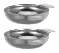 UKCOCO Lee Precision Plateau Balance Bijoutier en Acier Inoxydable 2pcs, Plateau de Pesage Domestique Précis Cuisine et Pâtisserie, Balance Cuisine Numérique