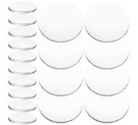 UKCOCO Lentilles Loupe Acrylique Convexes Rondes 21mm 20 Pièces Image Claire et Lumineuse, Accessoires Remplaçables pour Loupe de Lecture et Grossissement