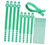 UKCOCO Liens pour Arbres Réglables Sangles de Support pour Jardinage 18 Pièces en Caoutchouc Fixation Stable pour Plantes et Vignes Outils de Tuteurage Flexibles