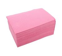 UKCOCO Lingettes Jetables de Nettoyage Tatouage et Table de Manucure 125 Pcs 457x324 Mm Absorbeurs pour Peau Sensible Usage Professionnel Esthétique Rose Foncé