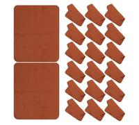 UKCOCO Lingettes Microfibre 24 Pcs Emballage Individuel Marron, Chiffon Nettoyage Écran Ordinateur Portable, Lunettes, Objectif Appareil Photo, Doux en Daim Épais, Multi-usages