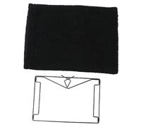 UKCOCO Lit Suspendu pour Chat Cadre Métallique, Hamac Doux en Laine Polaire Noire, Taille Moyenne, pour Radiateur D'intérieur, Adapté aux Chatons et Petits Animaux