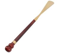 UKCOCO Long Handle Shoe Horn Bois Tête Cuivre Aide Portable pour Adultes Dos et des Chaussures et Bottes