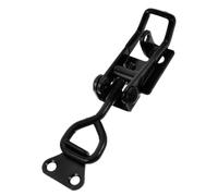 UKCOCO Loquet à Bascule Réglable Forte Capacité de Charge Facile à Installer Verrou à Bascule en Fer Noir pour Armoire et Porte