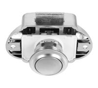 UKCOCO Loquet à Bouton-Poussoir sans Clé Grand Modèle en Alliage de Zinc pour Portes et Tiroirs D’Armoires de Camping-Car et Bateau Verrou Polyvalent pour Meubles Quincaillerie de