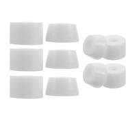 UKCOCO Lot de 10 Bagues de Truck en Pu Blanc pour Patins à Roulettes Quad Coussinets Amortisseurs 5 Cônes 5 Colonnes Protection les Chocs et Stabilité pour Accessoires de Roller