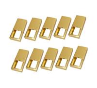 UKCOCO Lot De 10 Boîtes De Type Tiroir Pliantes Pour Emballage Présent, Papier Mat Doré, Dimensions 19x14x5,2 Cm, Rangement Présent Pratique Pour Fête Et Organisation, Matériel Léger Et Solide
