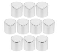 UKCOCO Lot De 10 Bouchons De Flacons De Lotion 24 Mm Plastique Étanches Argentés Pour Rechange Distributeur Shampooing Cosmétique Usage Domestique