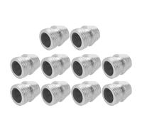 UKCOCO Lot de 10 Cales Métalliques Rondes pour Coin de Hache Diamètre 13 MM Accessoires de Fixation pour Manche d'Outil Renforcement Solide pour Outils de Jardinage et Réparation de